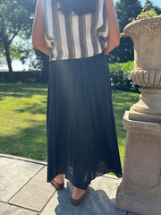 Navy Maxi Skirt Everly