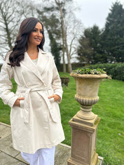 Stone Luxury Embroidered Trench Coat Grace