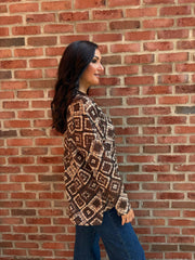 Chocolate Diamond Shimmer Top Freya