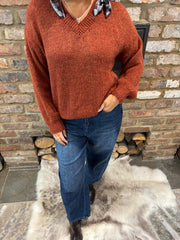 Rust Scarf Accent Jumper Amanda