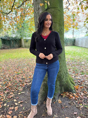 Black Soft Knit Cardi Kesha