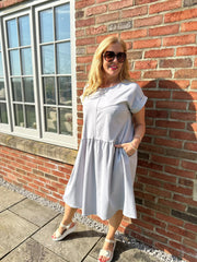 Grey Smock T-Shirt Dress Hazel