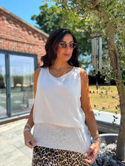 Stone Layered Sleeveless Top Kaitlyn