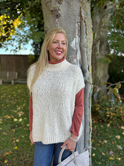Rust Soft Roll Neck Top Kimmy