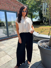 Stone Bubble Hem Striped Shirt Emma