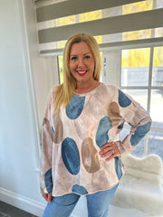 Pink Pebble Sequin Top Willow