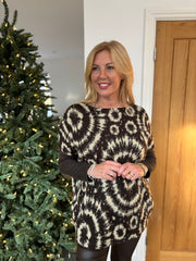 Chocolate Tie Dye Knit Skylar