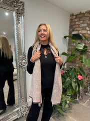 Rose Abstract Lines Scarf