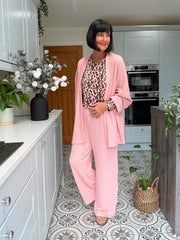 Mocha Leopard Super Soft Round Neck