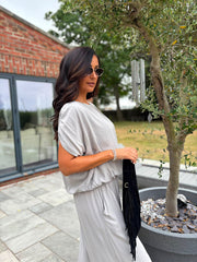 Mocha Two Piece Trouser Set Sara
