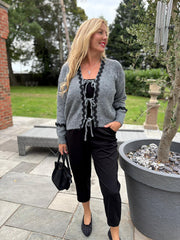 Grey Tie Cardi Janey