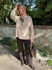 Stone Chenille Silver Fleck Hoodie Lisa