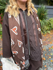 Chocolate Quilted Jacket Eden