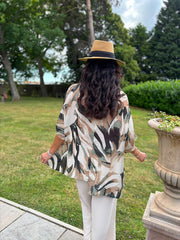 Stone Leaf Sketch Top Maggie