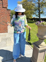 Green Country Garden Knit Top Dawn