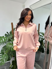 Rose Half Zip Sweatshirt Alice