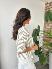 Mocha Stripe Top Katie
