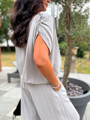 Mocha Two Piece Trouser Set Sara