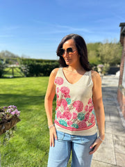 Lipstick Hydrangea Shimmer Vest Delta