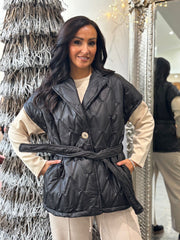 Black Quilted Gilet Hollie