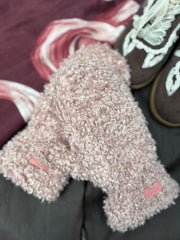 Pink Fluffy Mittens