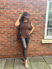 Chocolate Boucle Cowboy Hat