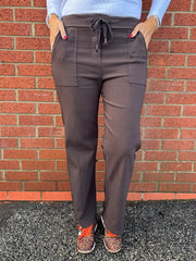 Chocolate Straight Leg Pocket Front Magics