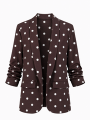Chocolate Polka Dot Take You Anywhere Jacket