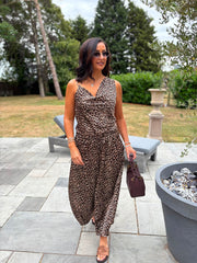 Leopard Sparkle Cowl Neck Louisa