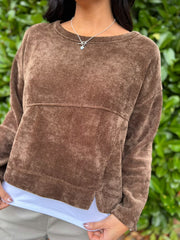 Chocolate Chenille Sweatshirt Skye