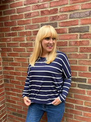 Navy Striped Top Annie