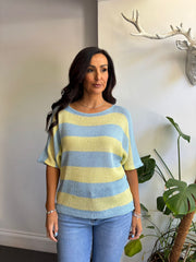 Blue Stripe Knit Luna