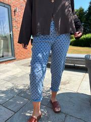 Denim Polka Dot Trousers Marcia
