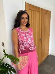 Lipstick Floral Top Natasha