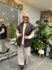 Stone Diamante Seam Front Trousers Nina