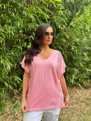 Pink Net Side Panel Top Willow