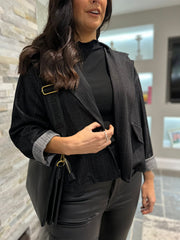 Black Pinstripe Jacket Geri