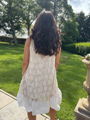 Stone Mesh Floral Lace Dress Gabriella