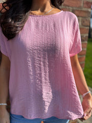 Pink Scarf Top Hilary