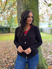 Black Soft Knit Cardi Kesha