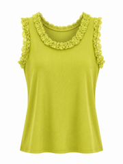 Lime Ruffle Vest Simone
