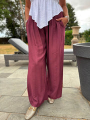 Wine Tina Trousers