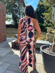 Printed Wide Leg Trouser Set Serena