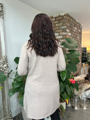 Mocha Chevron Knit Jumper Dress Kelly