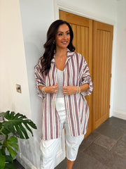 Wine Spots & Stripes Shirt Trinity