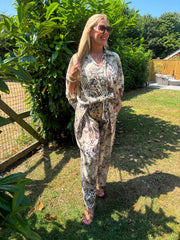 Stone Mixed Animal Print Shirt Davina