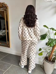 Cream Polka Dot Tracksuit Darla
