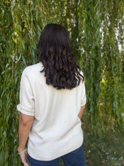 Stone Textured Flower Knit Claire