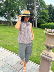 Mocha Leopard Top Tiana