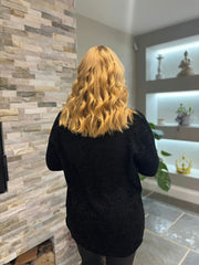 Black Reindeer Christmas Jumper Kendal